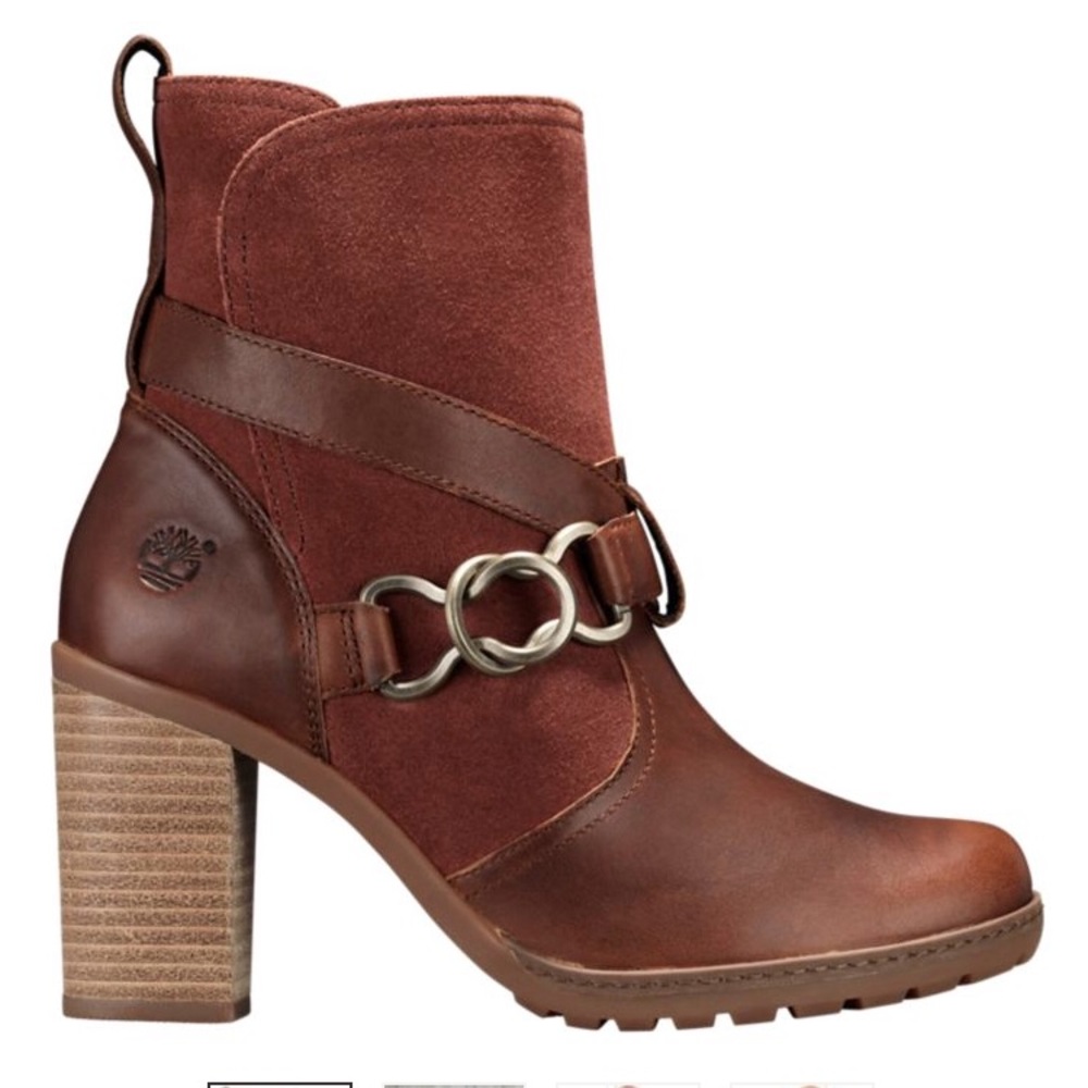 Timberland heel boots. DENNETT BUCKLE ANKLE BOOTS.